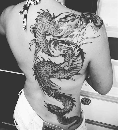 dragon back tattoo